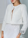 Wedding coat with long sleeves "Anastasia"