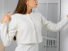 Wedding angora coat with long sleeves "Anita"