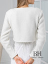 Wedding angora coat with long sleeves "Anita"