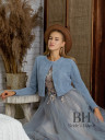 Angora wool bolero with long sleeves "Anita"