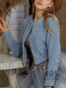 Angora wool bolero with long sleeves "Anita"