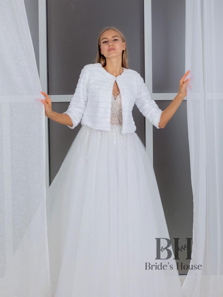 Wedding faux mink coat "Camila"