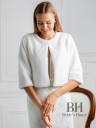 Wedding coat with 3/4 sleeves "Karina"