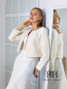 Cashmere wedding coat with sleeves "Tamila"