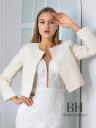 Cashmere wedding coat with sleeves "Tamila"