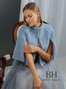 Angora wool bolero with slits "Victoria"