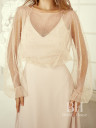 Evening dress with boho cape "Amy"