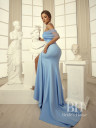 Evening dress to the floor with straps "Angel"