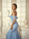Evening dress to the floor with straps "Angel"