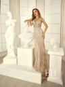Bright evening mermaid dress "Goldy"