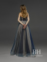 Evening dress to the floor with a slit "Jaklin"
