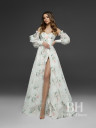 Evening designer dress "Vosk print"