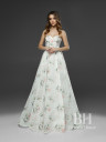 Evening designer dress "Vosk print"
