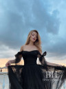 Evening dress with bows "Zemfira short"