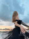 Evening dress with bows "Zemfira short"