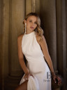 Wedding dress with open back "Ava"