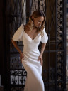 Dress with voluminous sleeves “Delara”