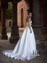 Wedding dress with a bow and train "Dominika"
