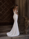 Wedding dress with transparent straps "Miriam"