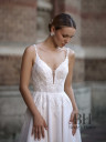 Dress with embroidered straps "Mona"
