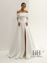 Wedding dress with lace sleeves and bolero "DHALIA"