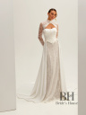Transformer wedding dress with removable train "GLOVER"