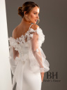 Stylish wedding dress with cape "INGA"