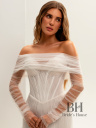 Delicate wedding dress with a light bolero "MARYGOLD"