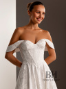 Wedding dress made of printed fabric "MELANY"