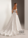Wedding dress made of printed fabric "MELANY"