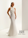 Minimalist wedding dress with open back "NESSA"