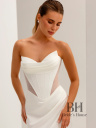 Wedding dress with slit "NORA"