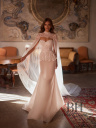 Luxurious wedding dress with cape "Elian"