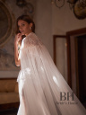 Luxurious wedding dress with cape "Elian"