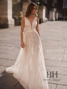 Wedding dress with a sheer skirt "Freya"