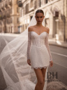 Wedding dress with lace sleeves "Loretta"