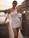 Short transformable wedding dress "Rayna"