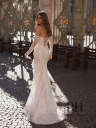 Lace wedding dress with a slit "Vesna"