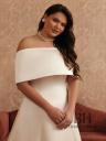 Classic wedding dress with train "Beverly"