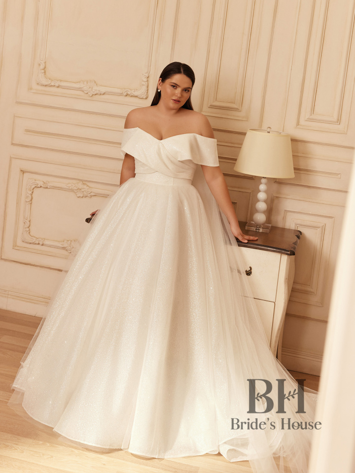 Lush wedding dress with glitter "Dana Brendi"