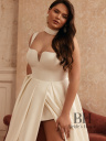 Classic wedding dress with open back "Doris"
