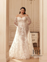 A-line wedding dress with floral lace "Ketty"