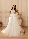 Lush wedding dress with crystal embroidery "Pandora"