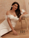 Exquisite wedding dress with train "Viena"
