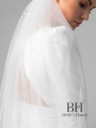 Veil "Cristal" with hand embroidery with beads