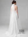 Long veil "Savana" with lace applications