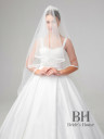 Long two tiered veil with shimmer