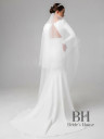 Long veil with hand embroidery