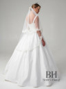Veil with lace applications