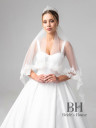 Veil with lace applications